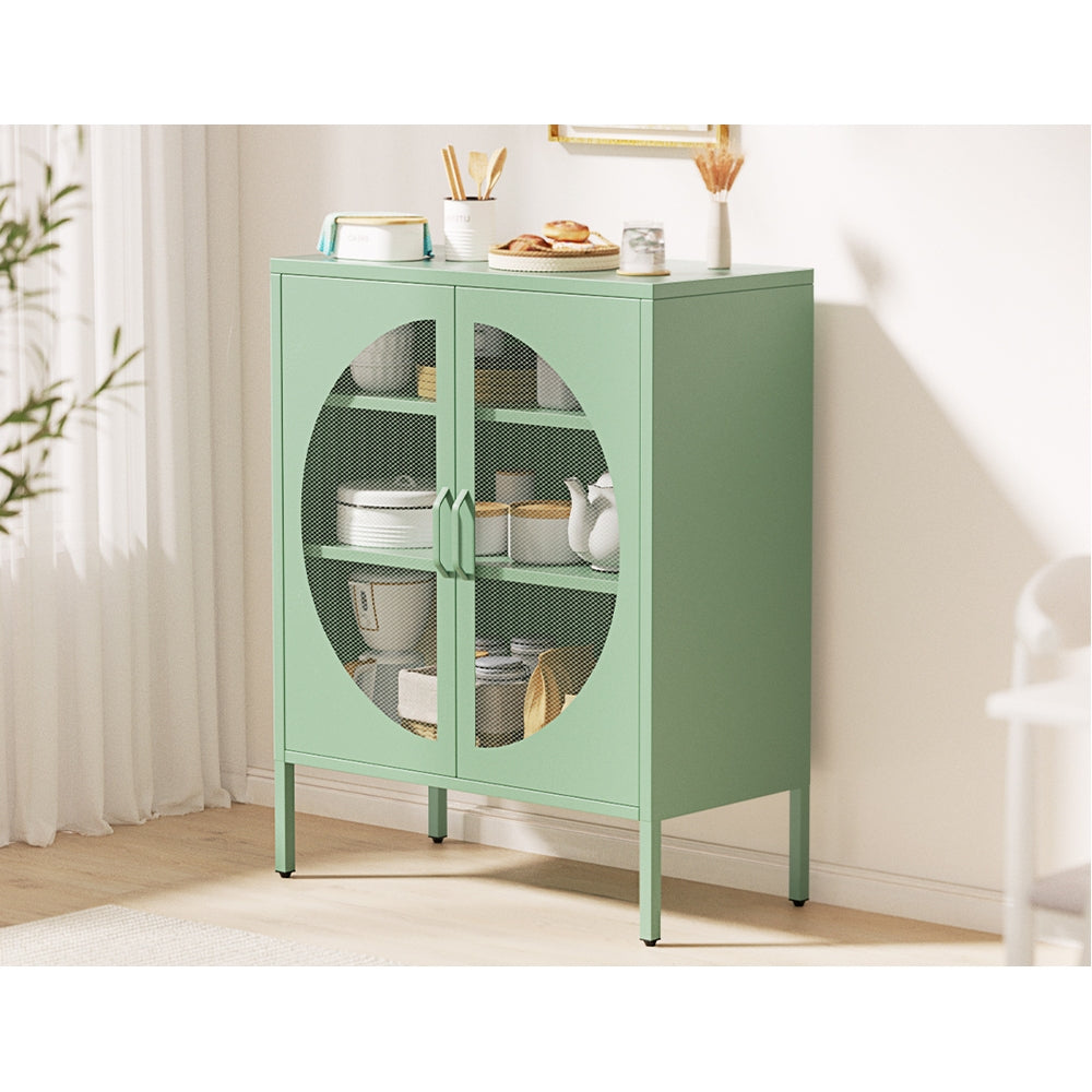 ArtissIn Buffet Sideboard Metal Cabinet - ELSA Green