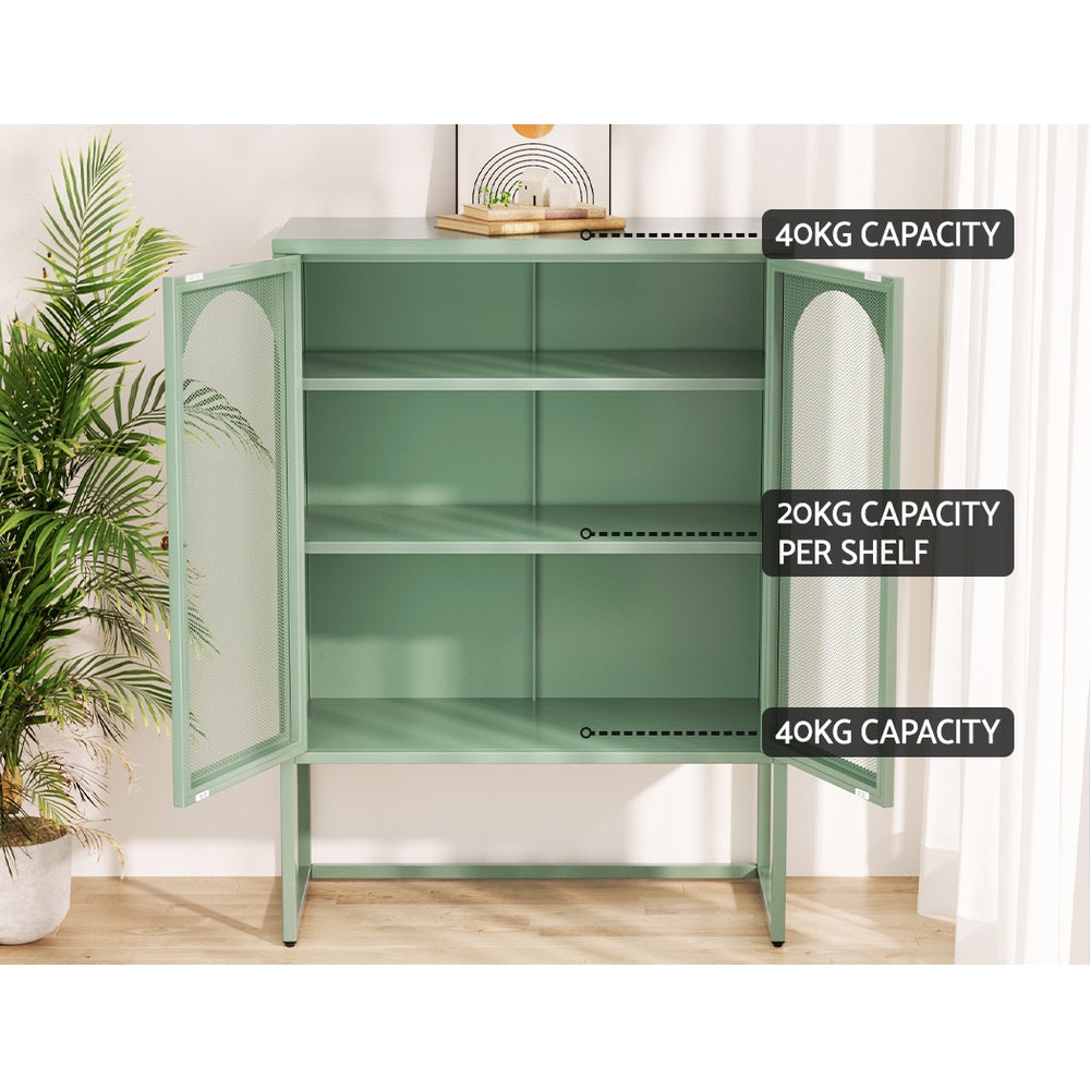 ArtissIn Buffet Sideboard Metal Cabinet - ELMA Green