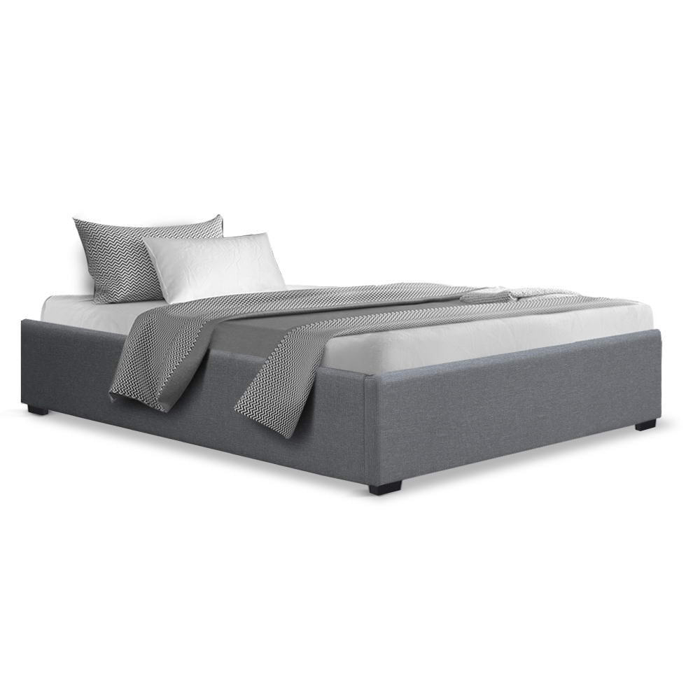 Artiss Bed Frame King Single Size Gas Lift Base Grey TOKI