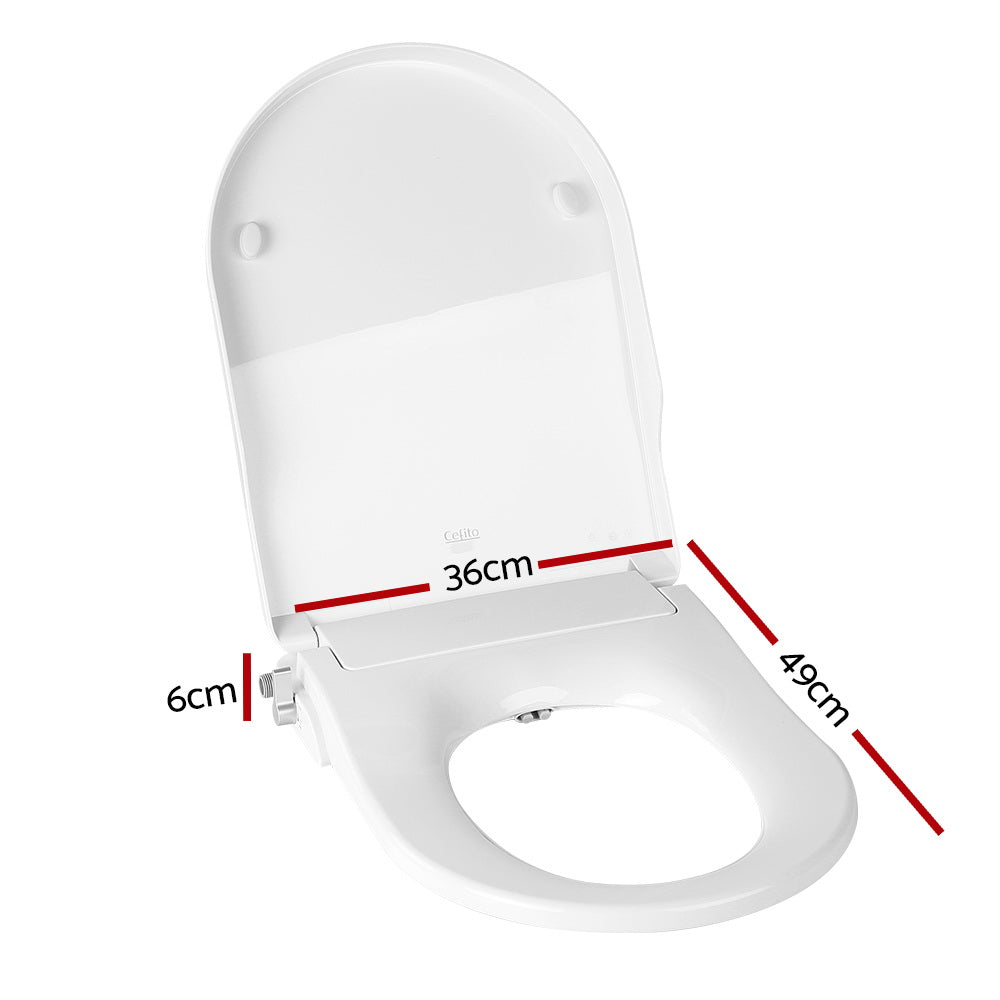 Non Electric Bidet Toilet Seat Bathroom - White