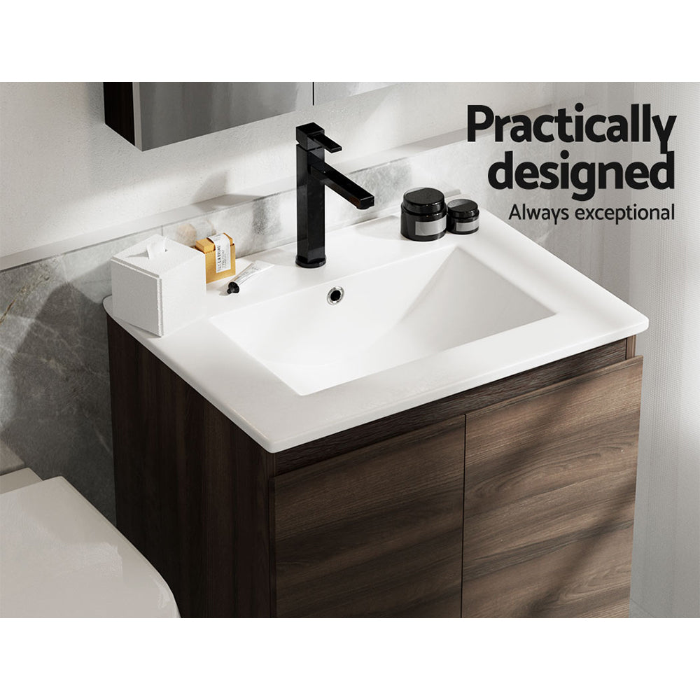 Cefito Vanity Unit 600mm with Basin Walnut