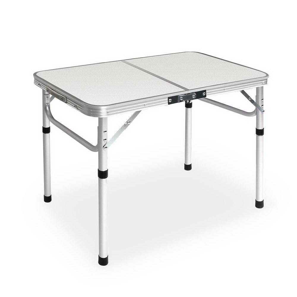 Weisshorn Folding Camping Table 90CM Adjustable Portable Outdoor Picnic Desk