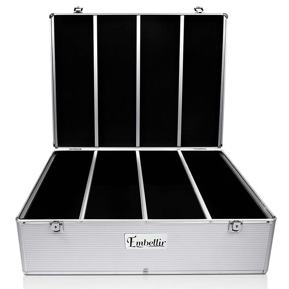 Embellir CD Case DVD Cases Storage Box 1000 Discs Aluminium Case DVD Folders