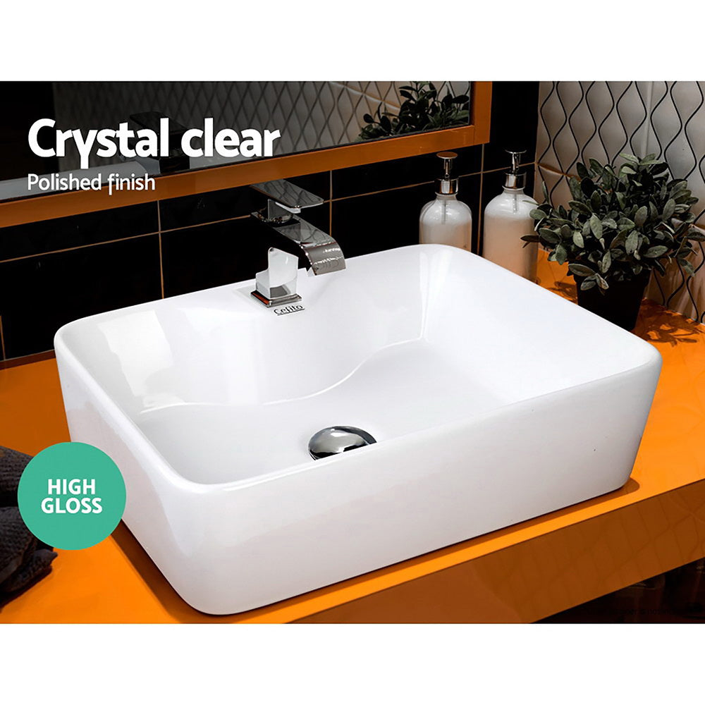 Cefito Bathroom Basin Ceramic Vanity Sink Hand Wash Bowl 48x38cm