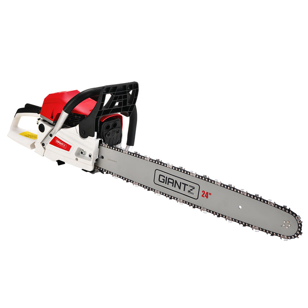 Giantz Chainsaw Petrol 72CC 24" Bar Commercial E-Start Pruning Chain Saw,Giantz Chainsaw Petrol 72CC 24" Bar Commercial E-Start Pruning Chain Saw 5.5HP