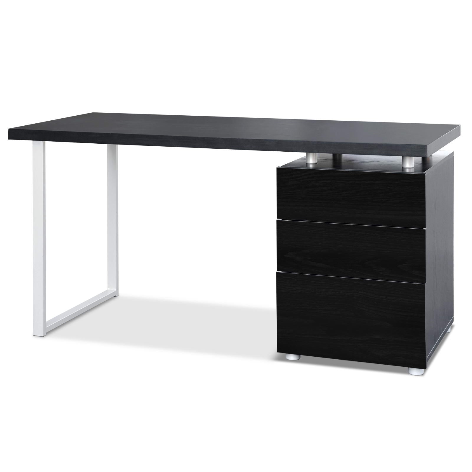 Artiss Computer Desk Drawer Black 140CM