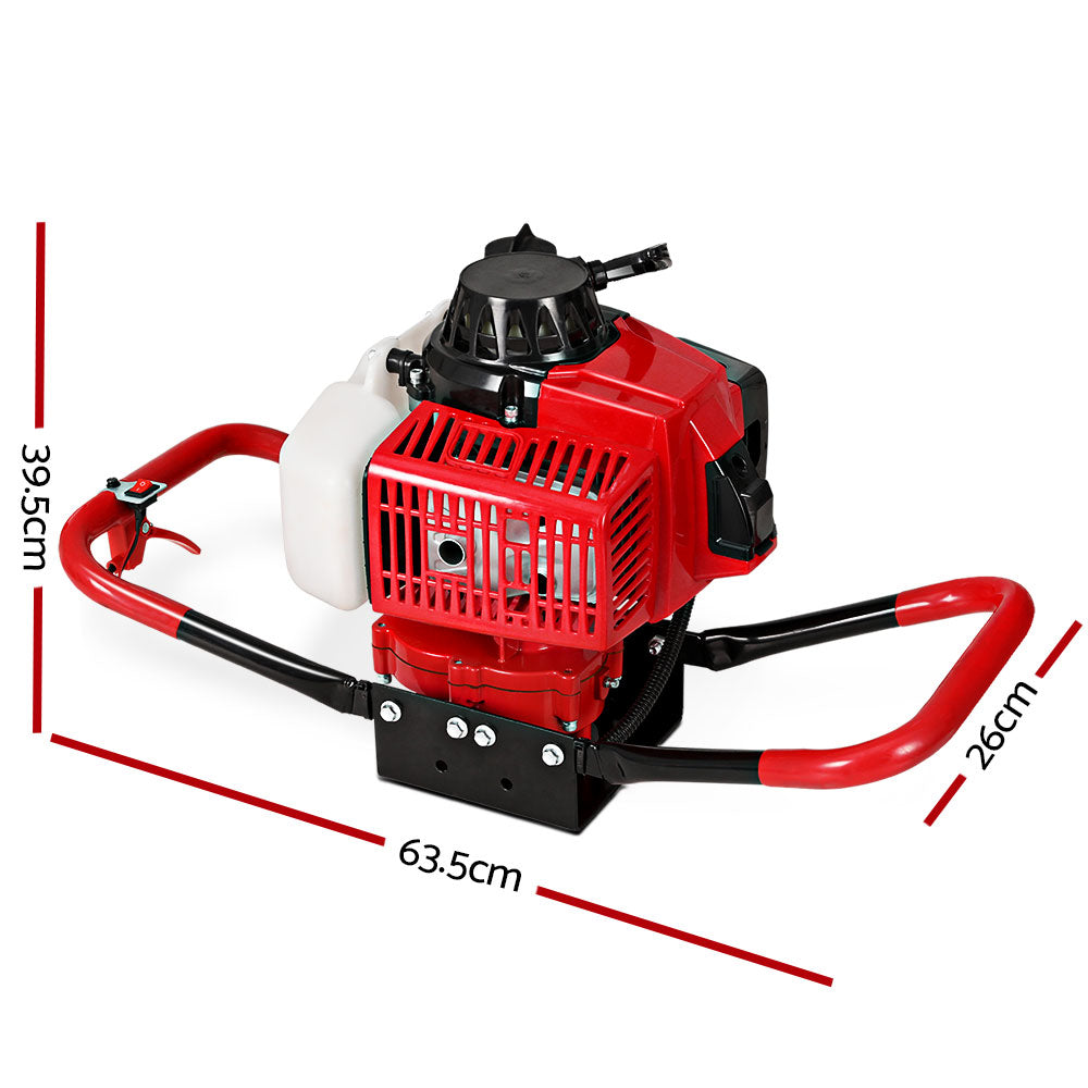 Giantz 80CC Petrol Post Hole Digger Motor Only Engine Red