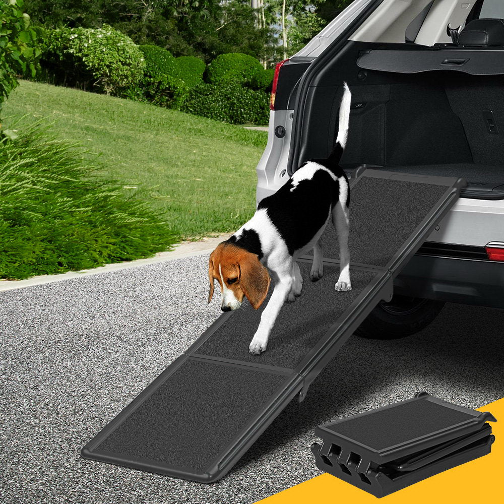 i.Pet Dog Ramp Pet Stairs Steps Car Travel SUV Ladder Foldable Portable Adjustable