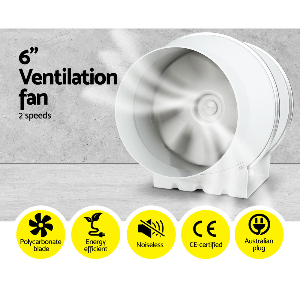 Greenfingers 6"Ventilation Kit Fan Grow Tent Kit Carbon Filter Duct Speed Controlled,Greenfingers 6"Ventilation Kit Fan Grow Tent Carbon Filter Duct Speed Controlled