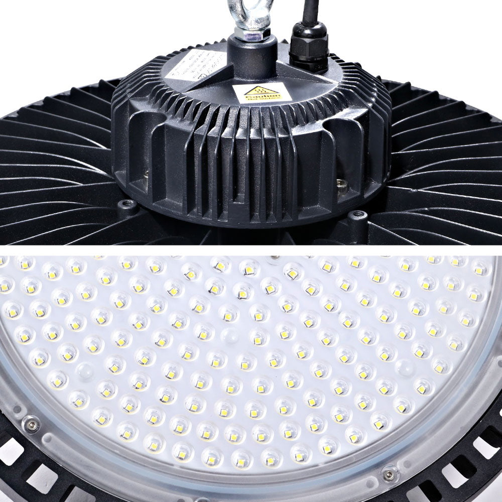 Leier LED High Bay Lights 200W UFO Industrial Workshop Warehouse Factory Lamp