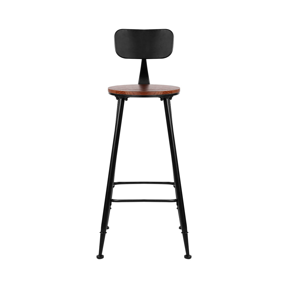 Artiss 2x Bar Stools Vintage Metal Chairs