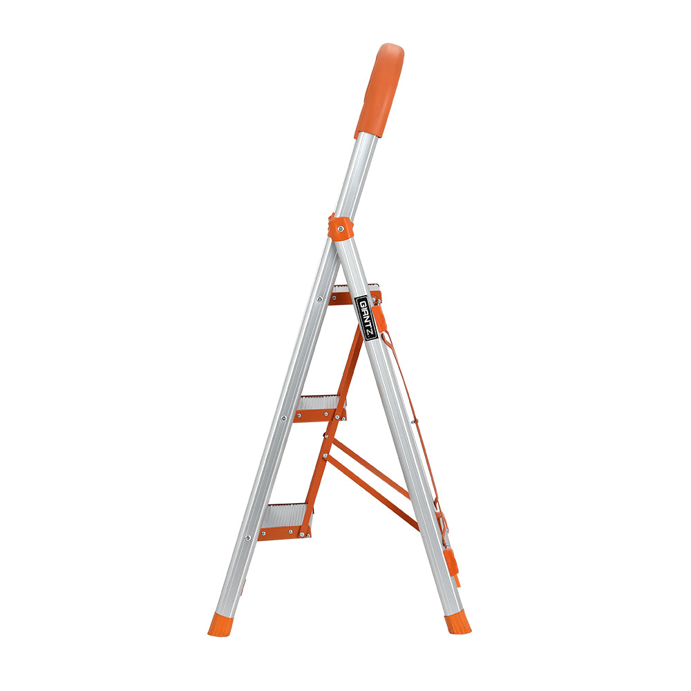 Giantz 3 Step Ladder Multi-Purpose Folding Aluminium Light Weight Non Slip Platform