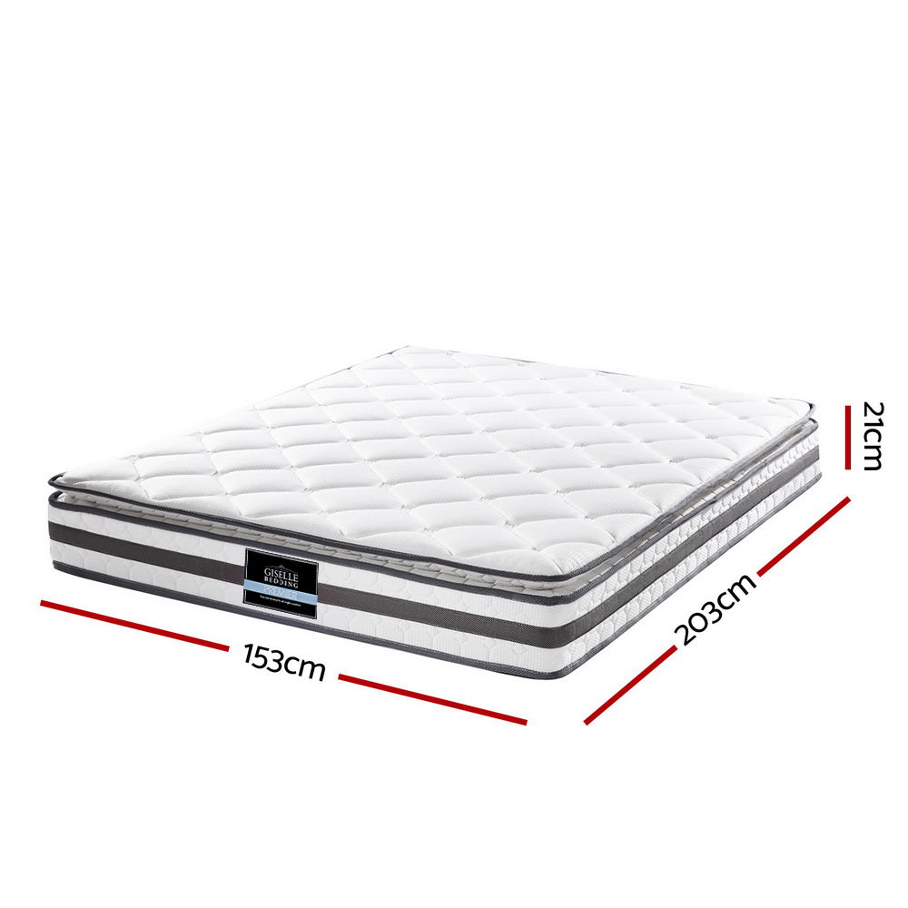 Giselle Bedding 21cm Mattress Pillow Top Queen