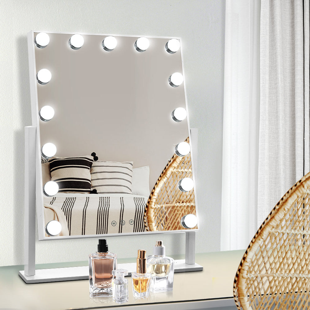 Embellir Hollywood Makeup with 15 Dimmable Bulb Lighted Dressing Mirror