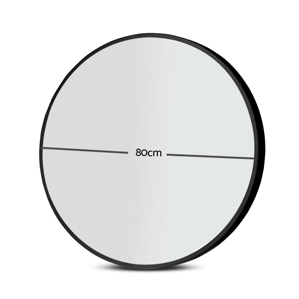 Embellir 80cm Wall Bathroom Round Makeup Mirror