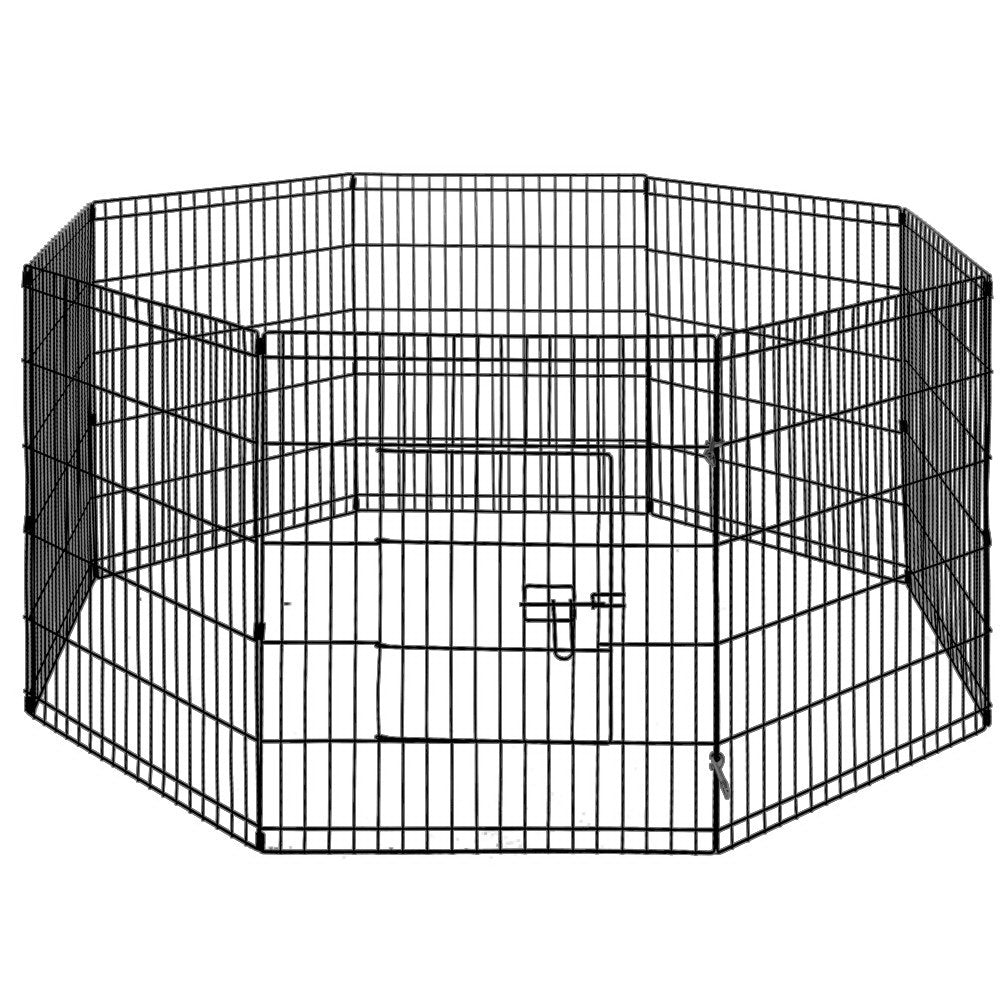 i.Pet 2x30" 8 Panel Dog Playpen Pet Fence Exercise Cage Enclosure Play Pen