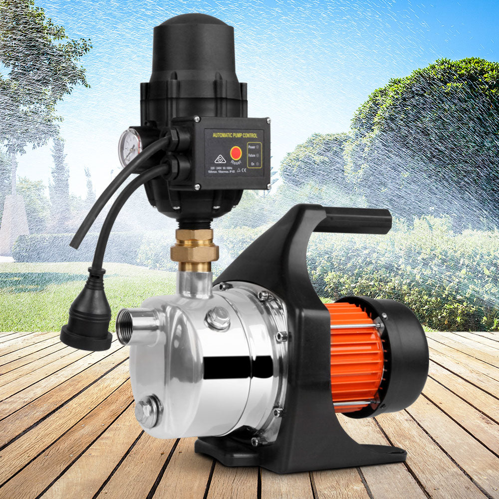 Giantz Garden Water Pump High Pressure 1500W Tank Rain Farm Irrigation House