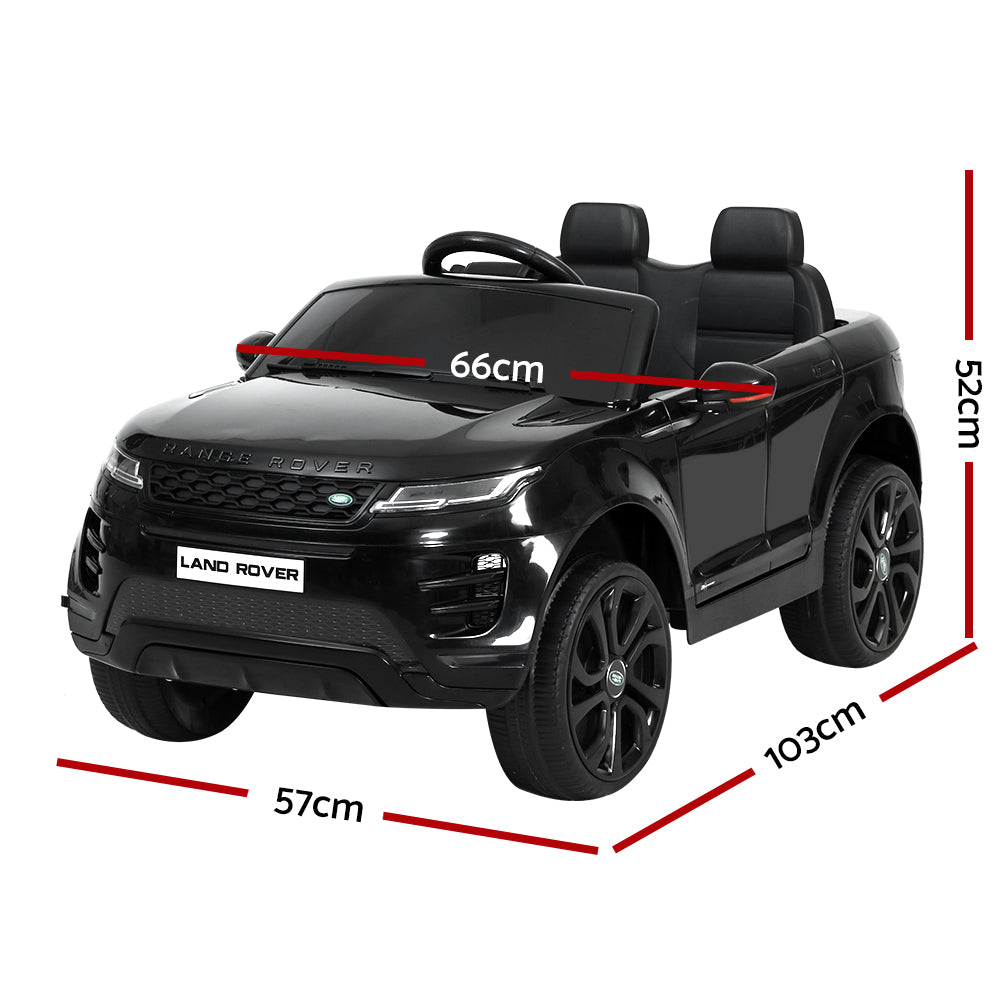 Kids Electric Ride On Car Land Rover Licensed Toy Cars Remote 12V Battery Black