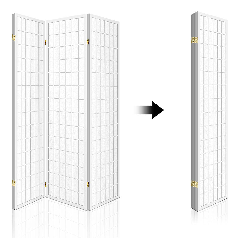 Artiss 4 Panel Room Divider Screen 174x179cm White