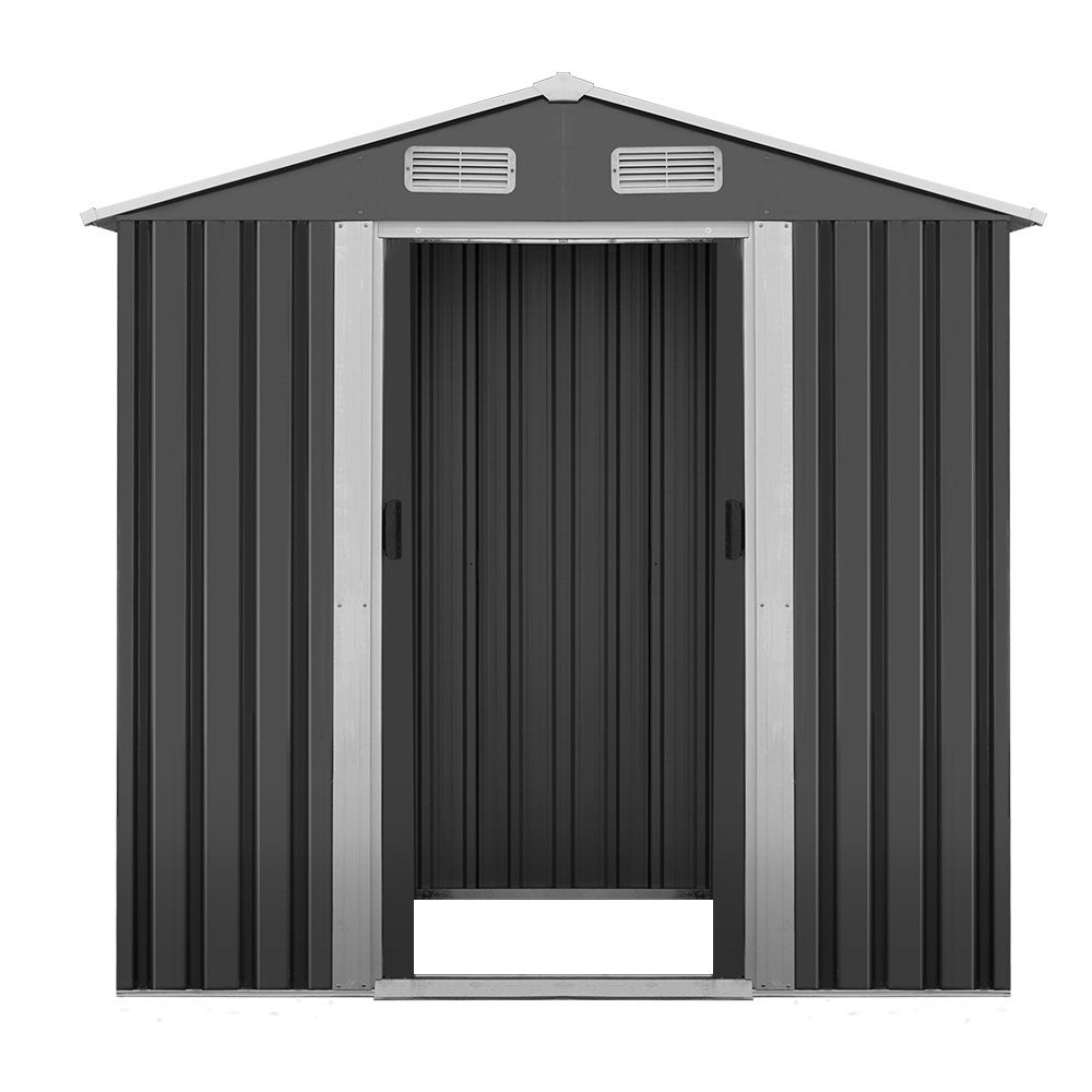 Giantz Garden Shed 1.96x1.32M Sheds Outdoor Storage Tool Workshop Metal Shelter Sliding Door