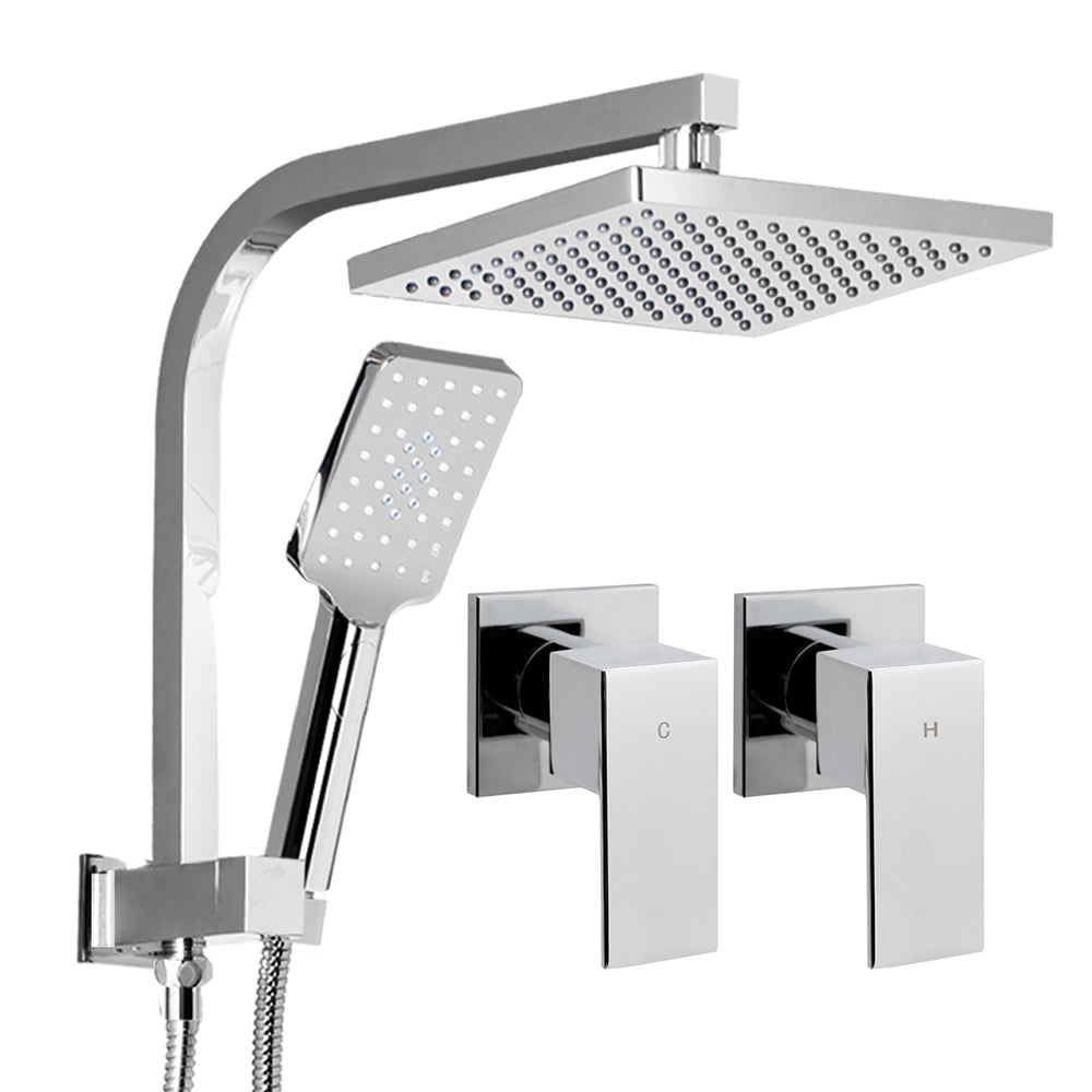 Cefito 8'' Rain Shower Head Set Handheld Round High Pressure wins Tap�Chrome