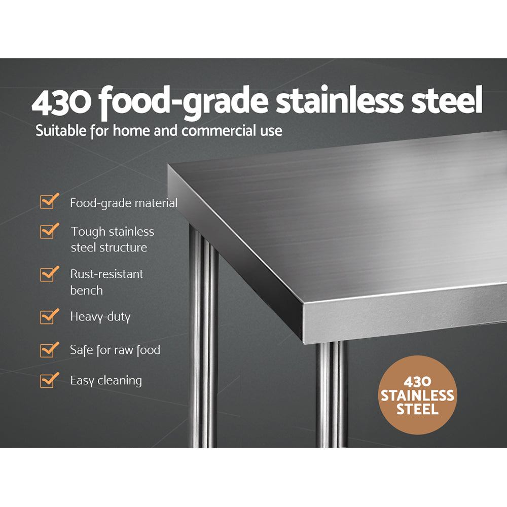 Cefito 1829x760mm�Stainless Steel Kitchen Bench 430