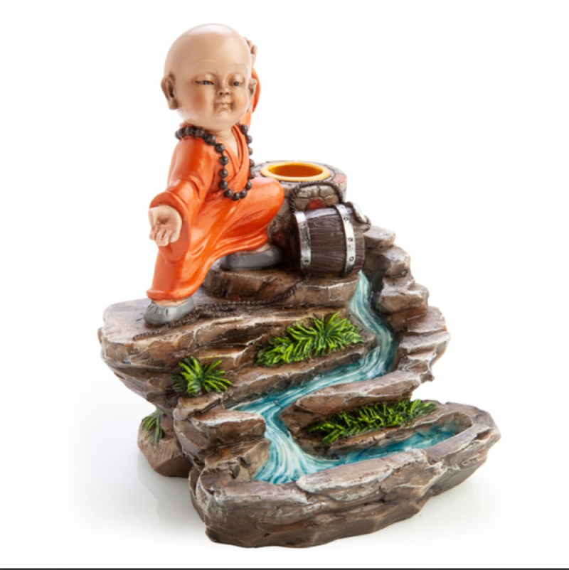 Monk Backflow Incense Burner