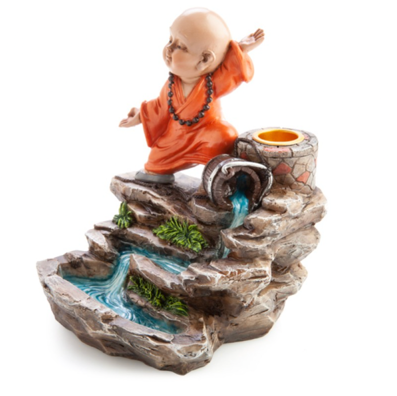 Monk Backflow Incense Burner