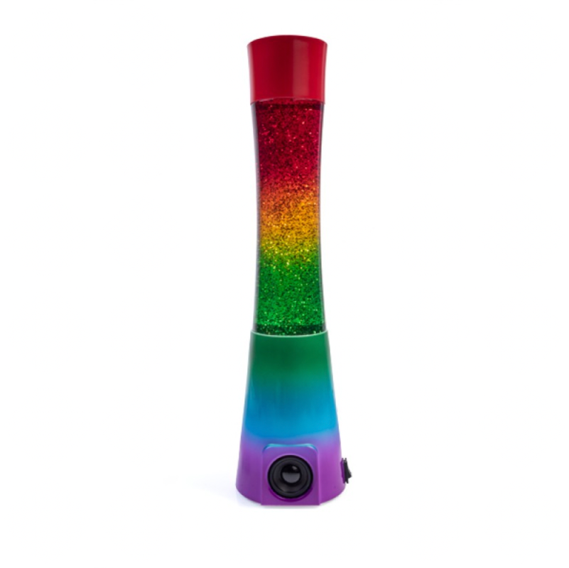 Rainbow Glitter Speaker Lamp