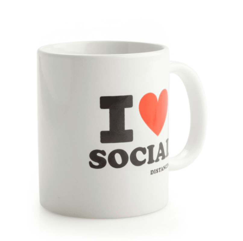 I Heart Social Distancing Coffee Mug