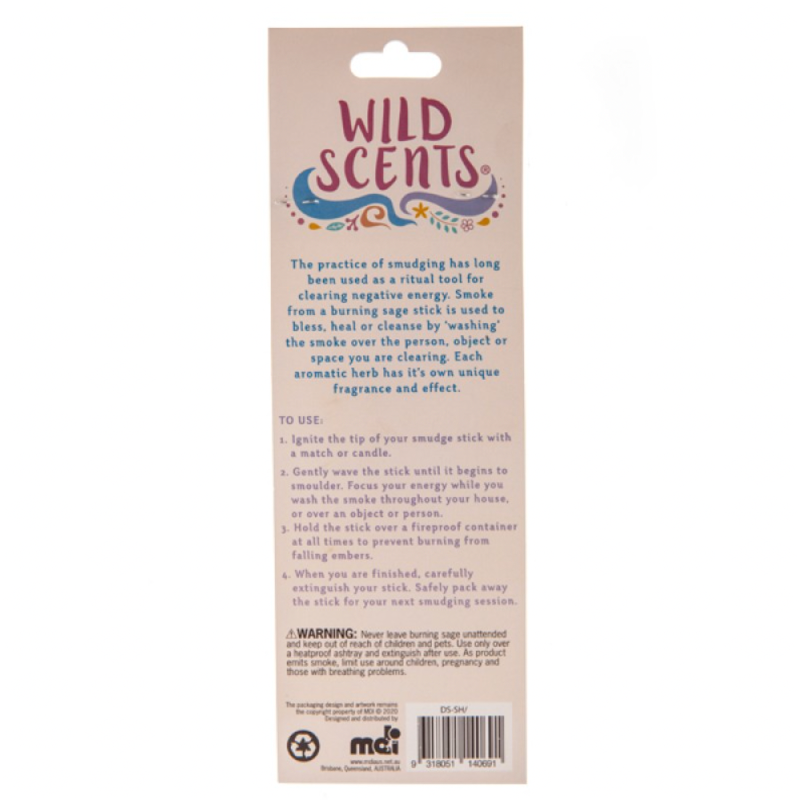 Wild Scents Good Vibes Sage & Herbs Smudge Stick