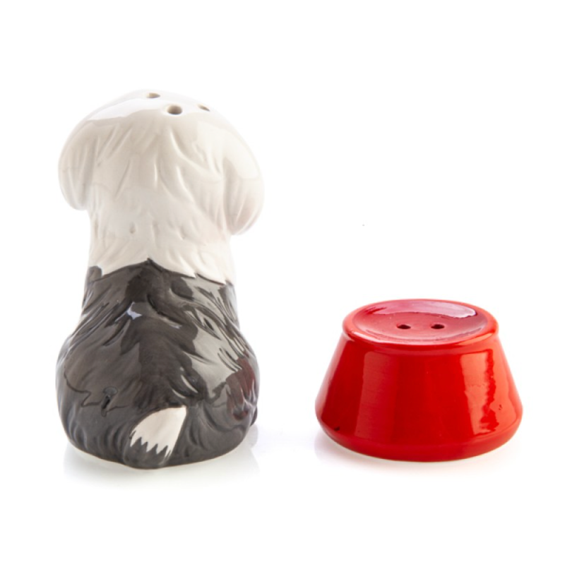 Sheepdog Bowl Salt Pepper Set