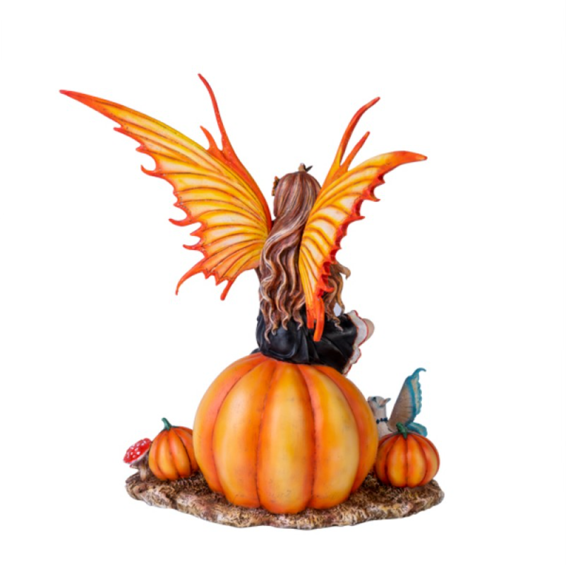 Pumpkin Patch Fairy Figurine by Nene Thomas