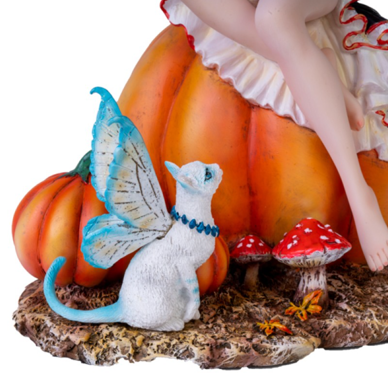 Pumpkin Patch Fairy Figurine by Nene Thomas