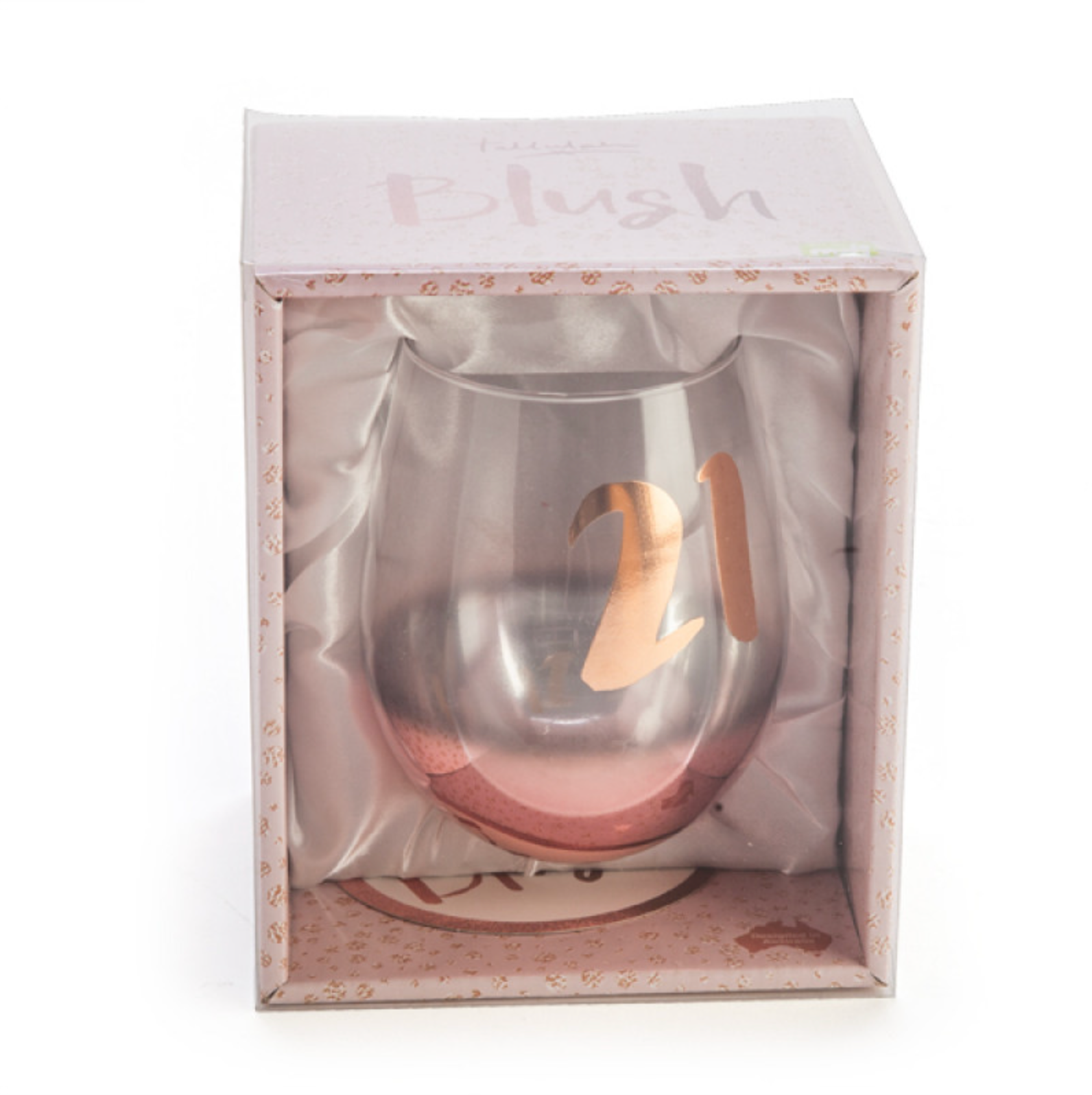 21st Birthday Blush Stemless