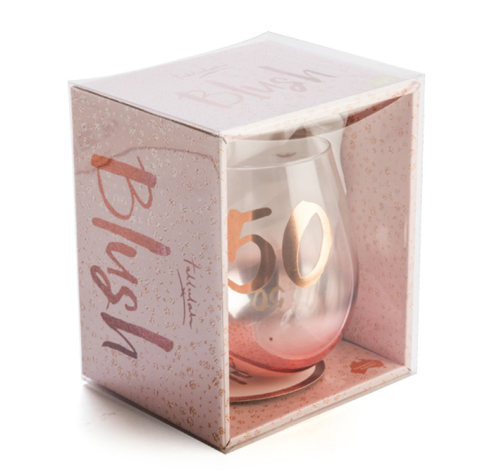 50th Birthday Blush Stemless