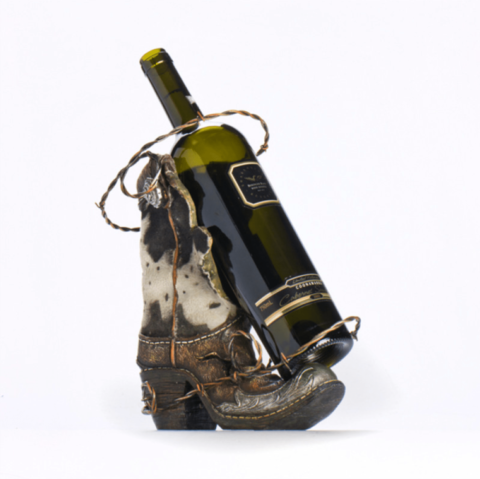 Cowboy Boot Wine Bottle Holder