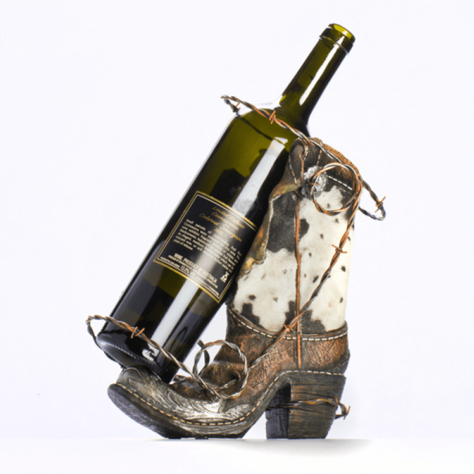 Cowboy Boot Wine Bottle Holder