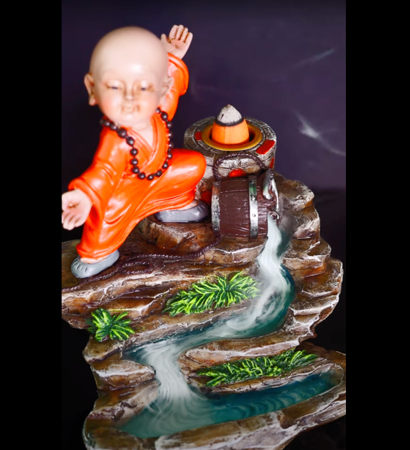 Monk Backflow Incense Burner