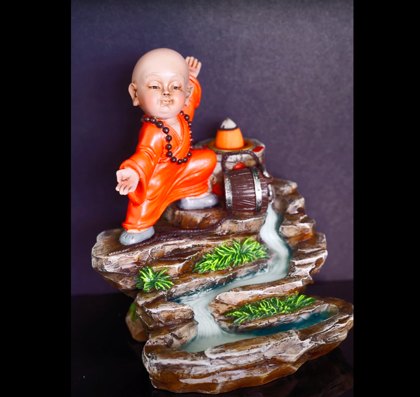 Monk Backflow Incense Burner