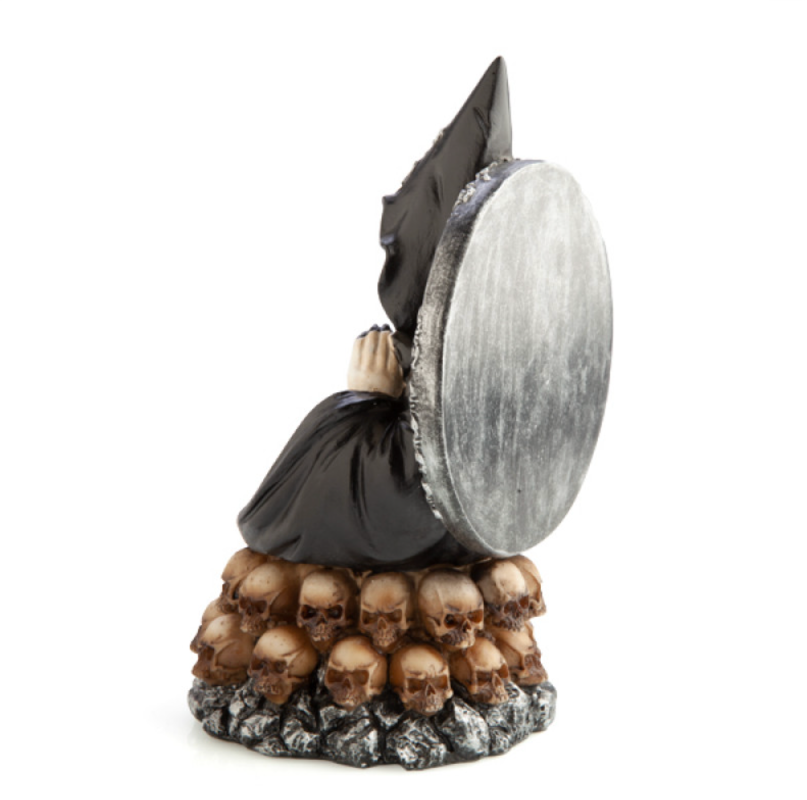 Hooded Baphomet & Skulls Backflow Incense Burner