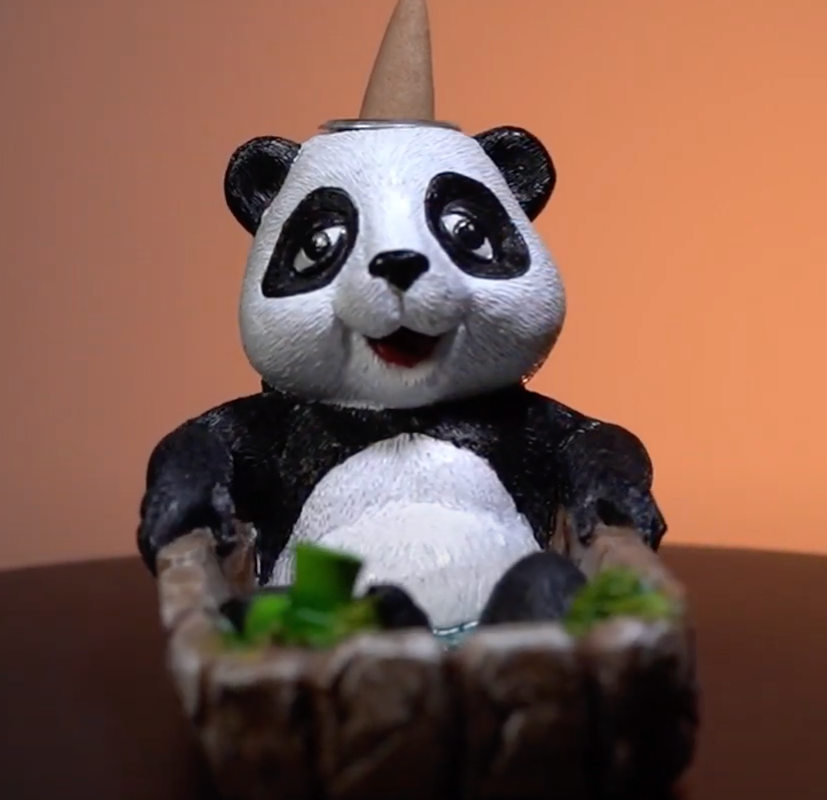 Panda Backflow Incense Burner