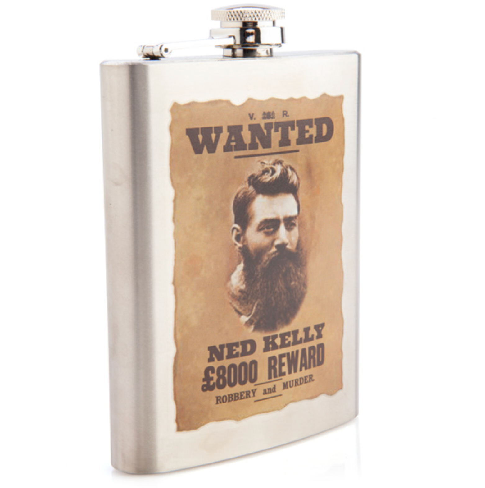 Ned Kelly Metal Flask