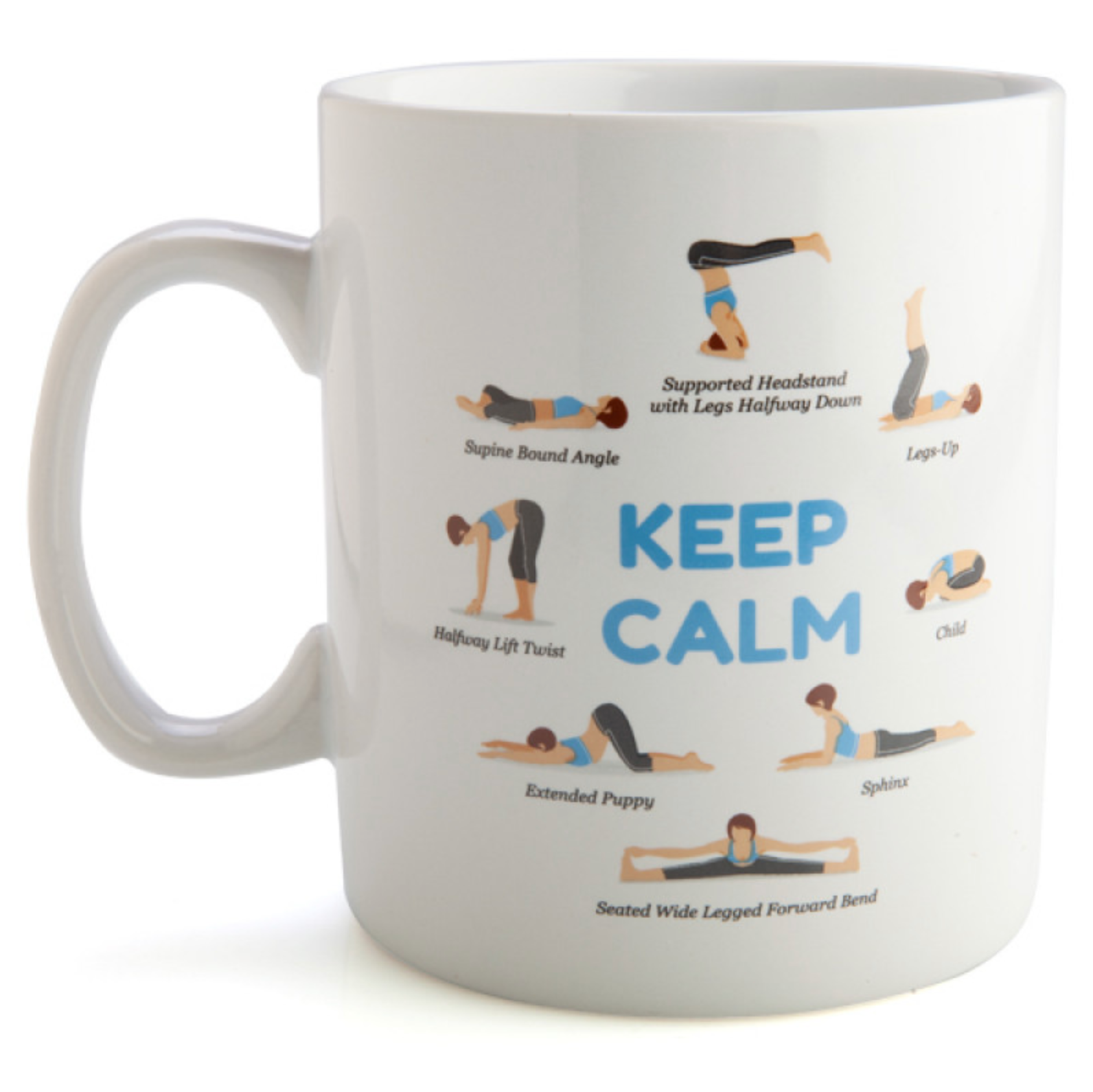 Yoga Poses Giant Coffee Mug