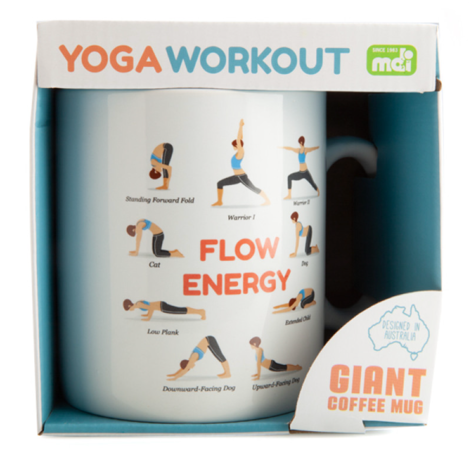 Yoga Poses Giant Coffee Mug