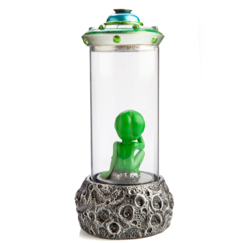 Stoned Alien Glass Case LED Backflow Incense Burner