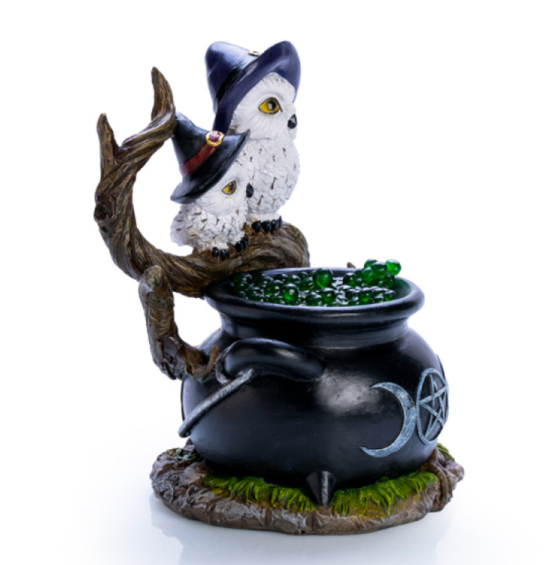 Snowy Owl Cauldron LED Light