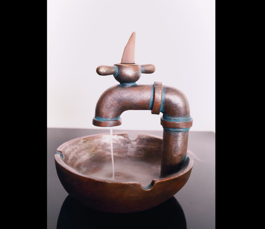 Faucet Backflow Incense Burner & Ashtray