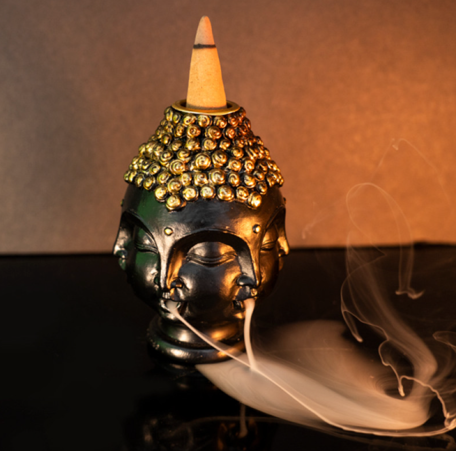 Four-faced Buddha Backflow Incense Burner