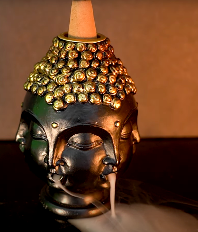 Four-faced Buddha Backflow Incense Burner